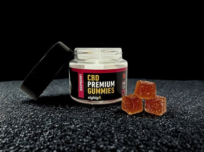 CBD cukríky na spanie Malina